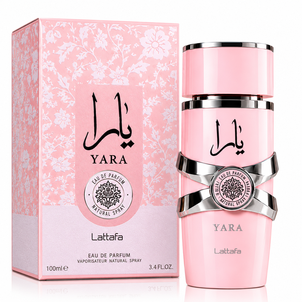 Lattafa Yara - Vanilla, Gourmand, Fruity, Floral - Eau de Parfum Long-Lasting Fragrance for Women, 3.40 Ounce / 100 ml